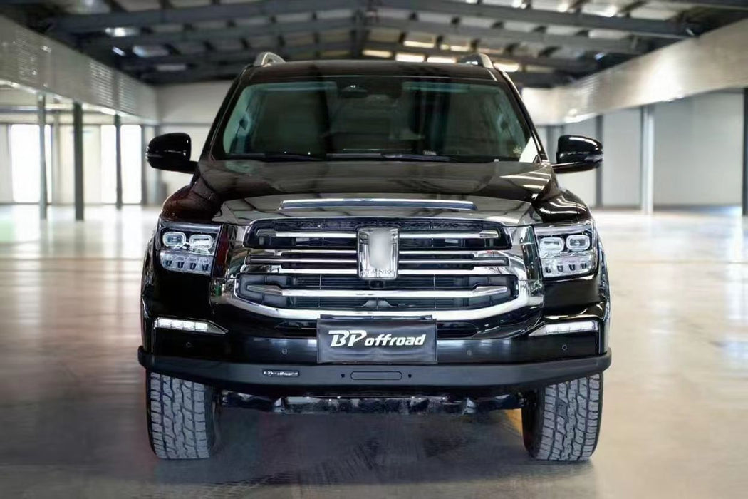 Tank500 Stamped Competition Half Front Bumper with Built-in Winch Bracket Enhanced Off-Road Functionality Produced by BP Offroad