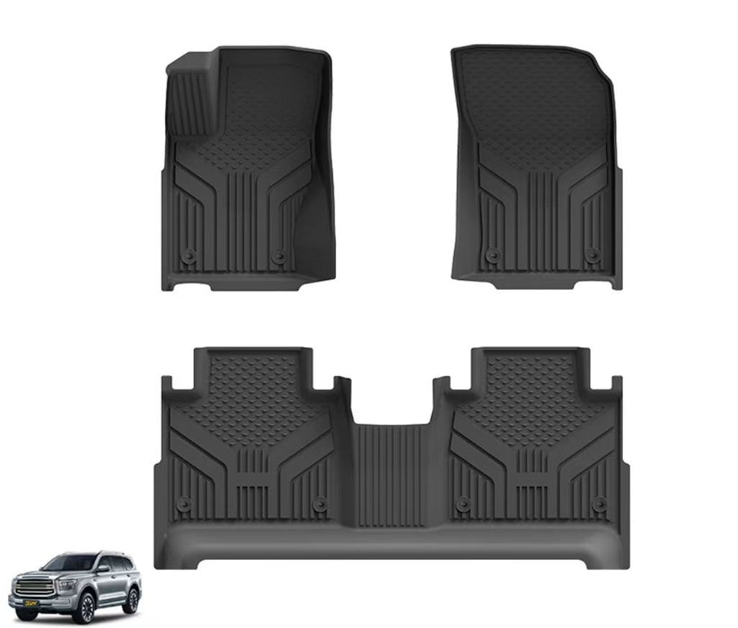 Full TPE Floor Mats for Tank 500 Hybrid & Five-seat Version Waterproof Wear-Resistant Eco-Odorless Custom-Fit Easy-Clean