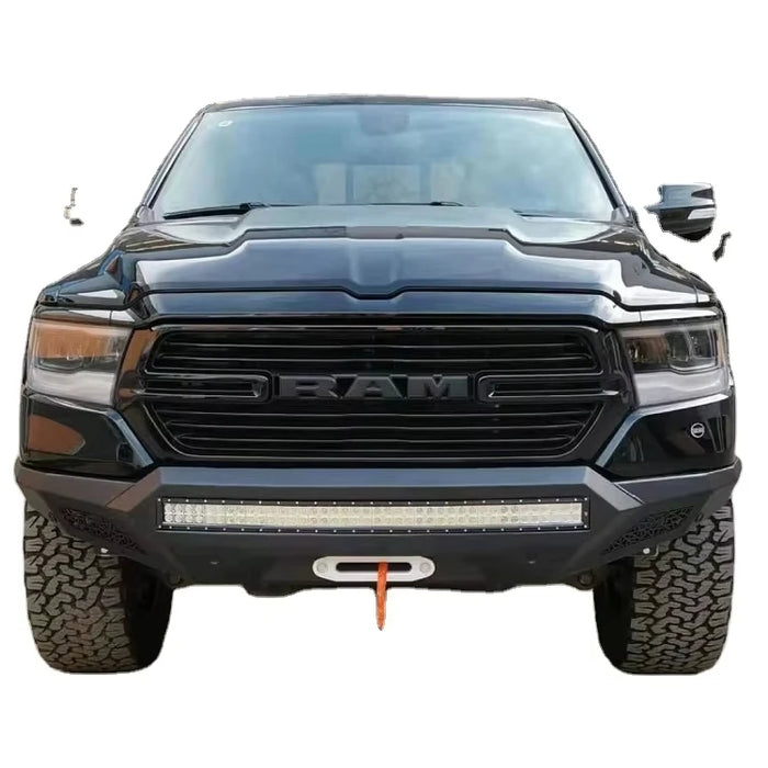 19 for Dodge for Ram 1500 Bumper with Front and Rear Anti-Collision Beam LED Light Modification New Condition