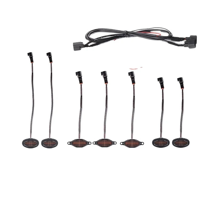 Raptor F150 Upgrade Modified Front Net with Small Yellow Light Wheel Eyebrow Tail Rod Decorative Haze Light Width Light