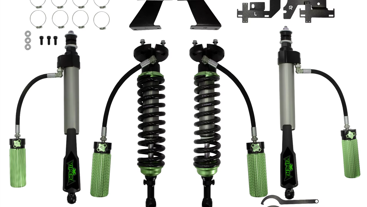 Wrangler Single-Circuit Bidirectional Adjustable Nitrogen Shock Absorber 2-3.5" Lift Kit Body Control Fits Roads Protects Parts Color Custom