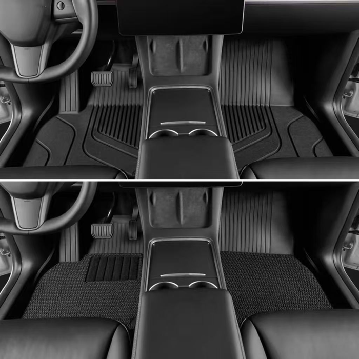 2023 Model S Special Full TPE Floor Mats Eco-safe Anti-slip & Wear-resistant Easy to Maintain