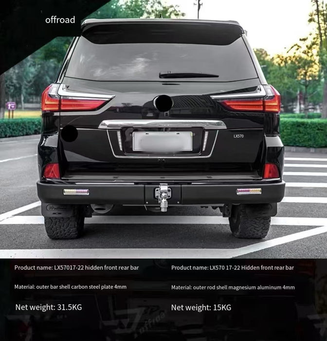 Good Quality Offroad Accessories Front Bumper for LX570  Aluminum 4mm Inner/carbon Steel 3mm Inner