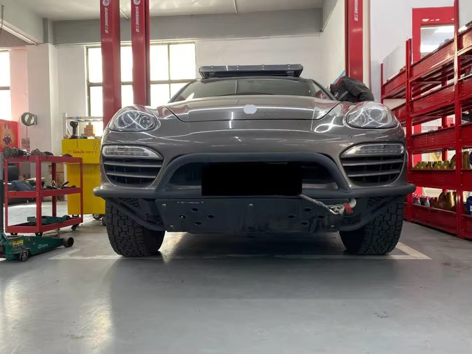 Vipera Pavement customizable color for Cayenne Gen 2 958.1 Half Height Tubular Offroad Front Bumper New Condition
