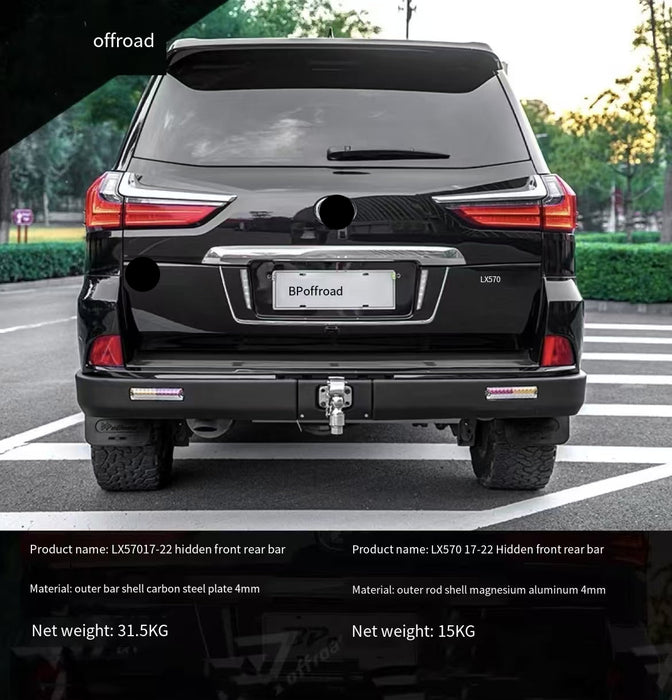 Good Quality Offroad Accessories Front Bumper for LX570  Aluminum 4mm Inner/carbon Steel 3mm Inner