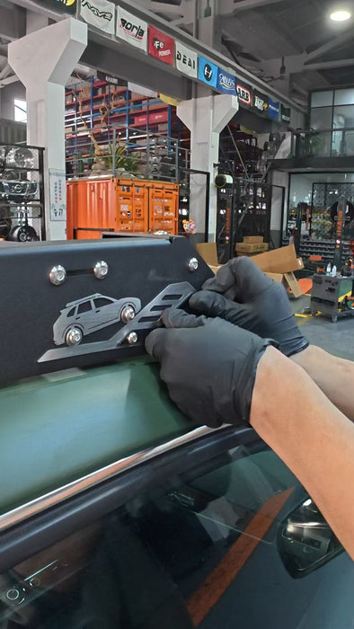 Vipera Pavement customizable color Super Slim Modular Roof Rack  Cayenne