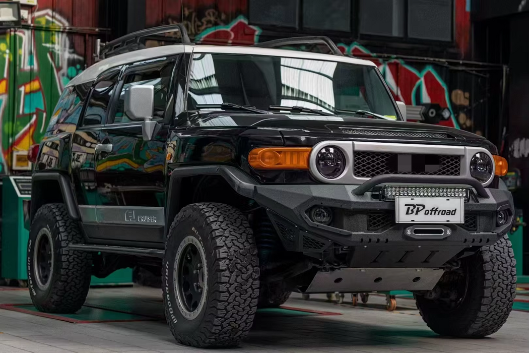 Good Quality Offroad Accessories Front Bumper for FJ Cruiser Aluminum 4mm Inner/carbon Steel 3mm Inner