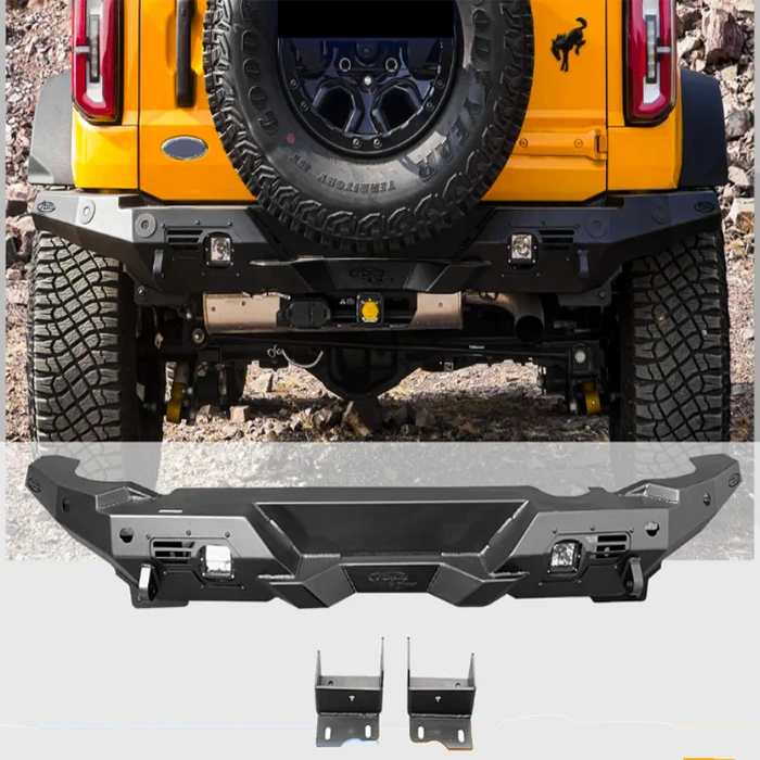 Seven-piece Rear Bumper for Ford Bronco - Heavy-duty Metal Off-road Bumper