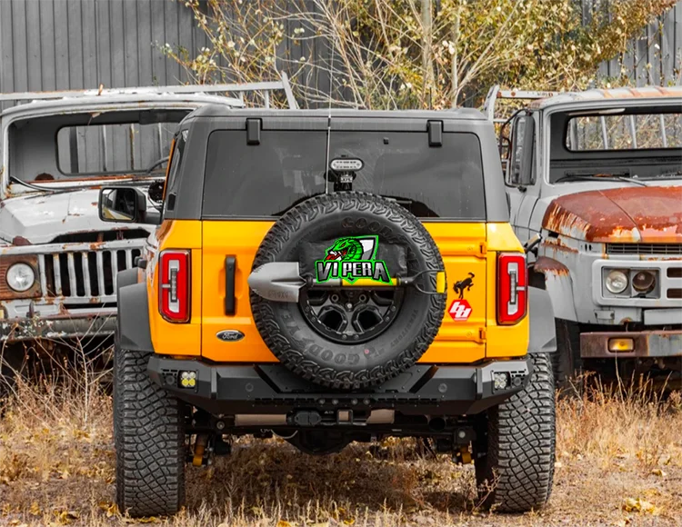 Ford Bronco Blaze Rear Bumper - Bolt-on Installation, Protective Metal Bumper for Enhanced Protection and Scratch Resistance