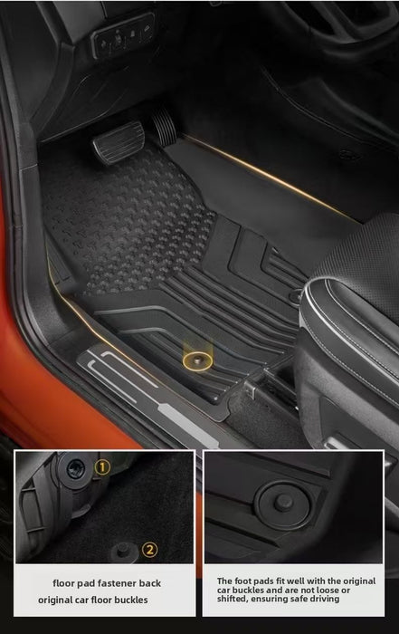 Full TPE Floor Mats for Tank 500 Hybrid & Five-seat Version Waterproof Wear-Resistant Eco-Odorless Custom-Fit Easy-Clean