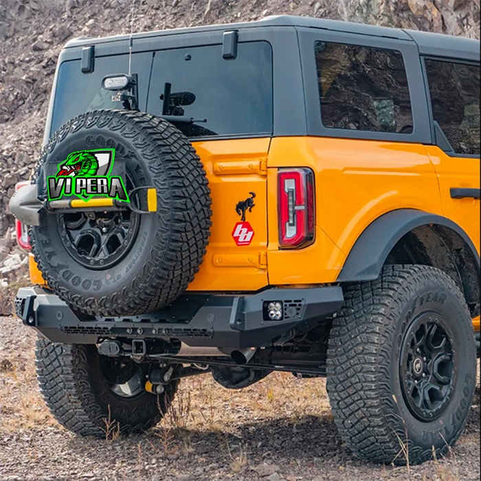 Ford Bronco Blaze Rear Bumper - Bolt-on Installation, Protective Metal Bumper for Enhanced Protection and Scratch Resistance