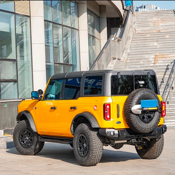 Ford Bronco Blaze Rear Bumper - Bolt-on Installation, Protective Metal Bumper for Enhanced Protection and Scratch Resistance