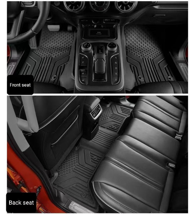 Tank 400 Full TPE Black Floor Mats Waterproof Wear - Resistant Eco - Friendly Odorless Custom - Fit Easy to Clean