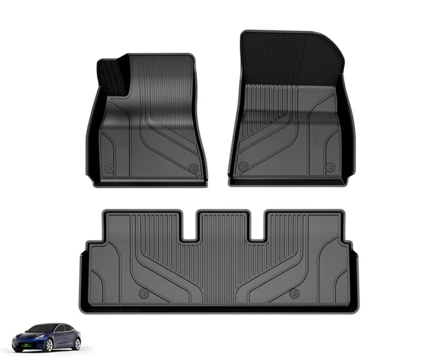 Model 3 Special Full TPE Floor Mats Eco-safe Anti-slip & Wear-resistant Easy to Maintain