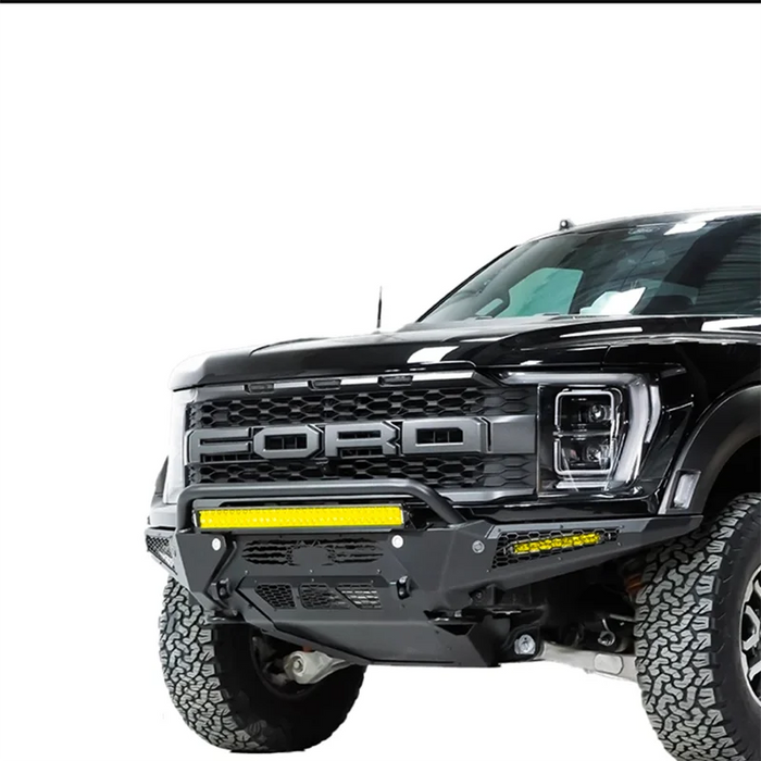 Raptor Racing Front Bumper - Premium Metal Construction, Wear-Resistant, Enhanced Protection, Drill-Free Installation, High Quality
