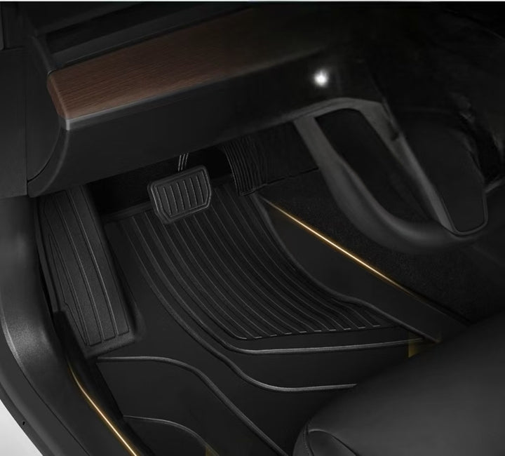 2023 Model X 5-Seat Specific TPE Floor Mats - Waterproof Anti-Slip Eco-Friendly & Easy to Clean