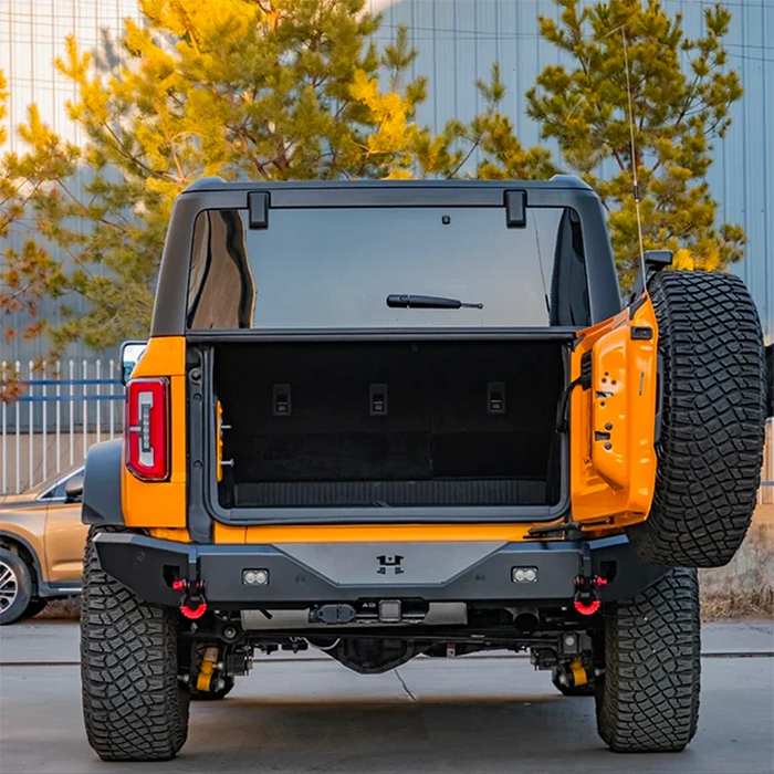 Ford Bronco Rear Bumper - Bolt-on Installation, Protective Bumper, Metal Bumper, Enhanced Protection, Scratch-resistant
