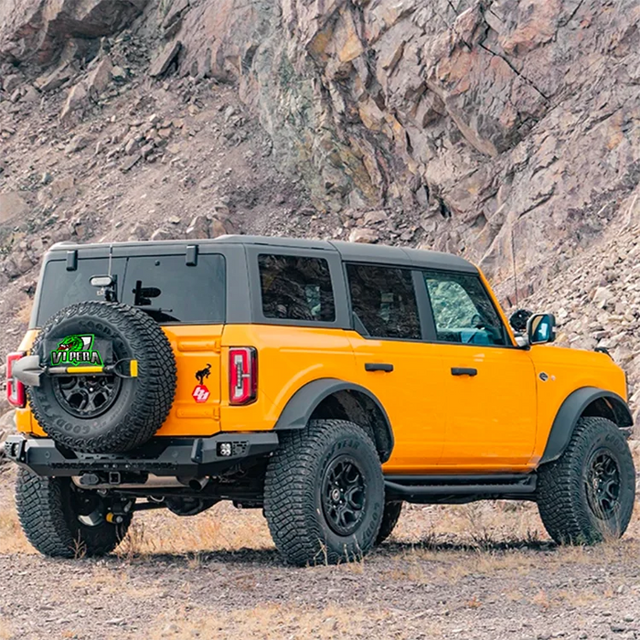Ford Bronco Blaze Rear Bumper - Bolt-on Installation, Protective Metal Bumper for Enhanced Protection and Scratch Resistance