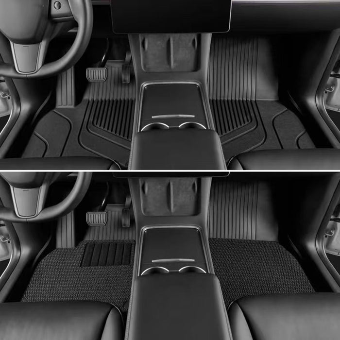 Model 3 Special Full TPE Floor Mats Eco-safe Anti-slip & Wear-resistant Easy to Maintain