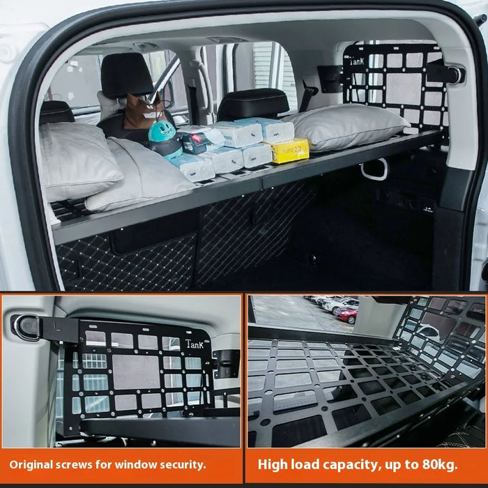 Aluminum Alloy Storage Frame for Tank 300 Modified Trunk Expanding Hanging Net Special Side Window Tail Box Roof Rack for Cars
