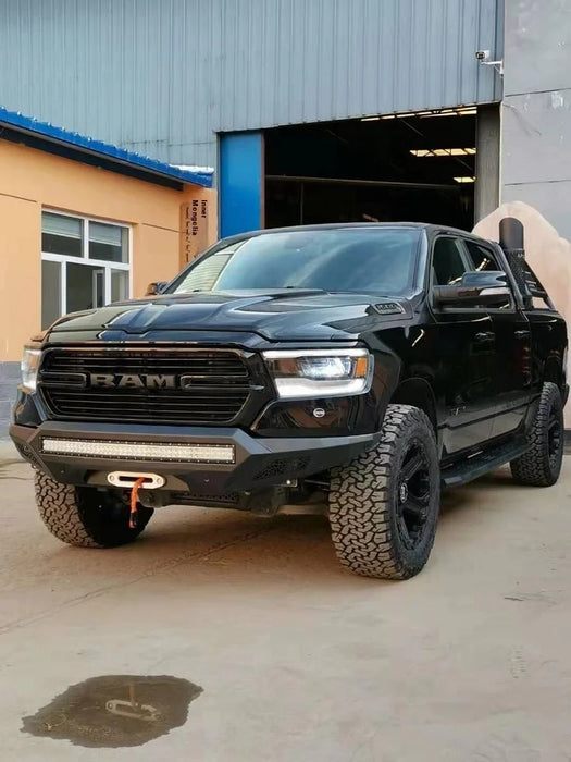 19 for Dodge for Ram 1500 Bumper with Front and Rear Anti-Collision Beam LED Light Modification New Condition
