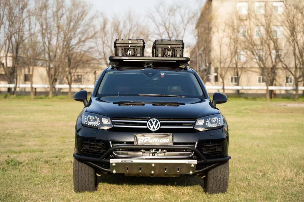 Good Quality Offroad Accessories Front Bumper for Touareg Carbon Steel 4mm/6mm Mg-aluminum