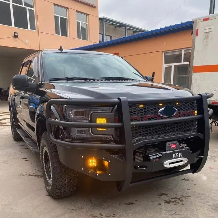 Raptor F150 Performance Parts for 17-20 Years Front Guard Plate Bumper Winch Anti-Collision Beam Modification Easy Installation