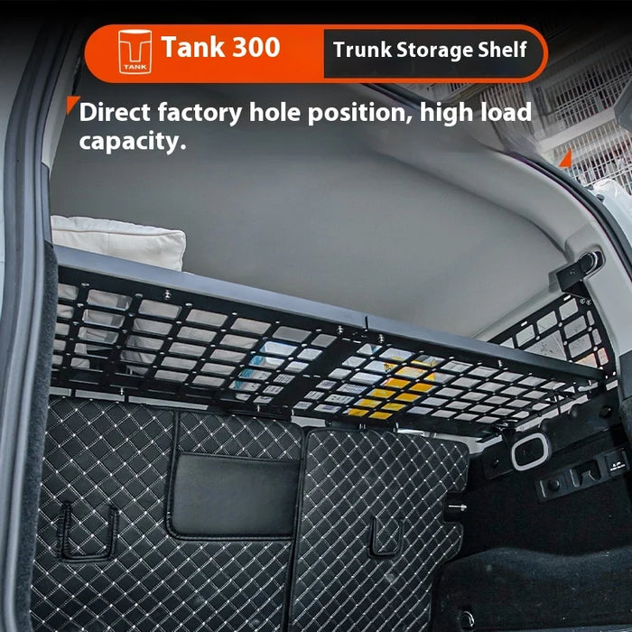 Aluminum Alloy Storage Frame for Tank 300 Modified Trunk Expanding Hanging Net Special Side Window Tail Box Roof Rack for Cars