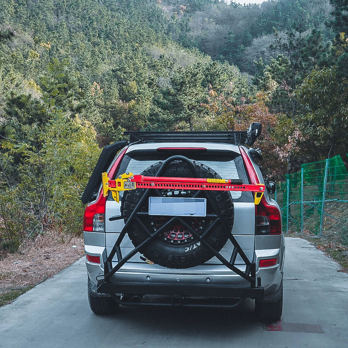 For XC90 Self-Driving Camping Accessories Special Modified Parts with Side Ladder Spare Tire Rack Guard Net New Condition