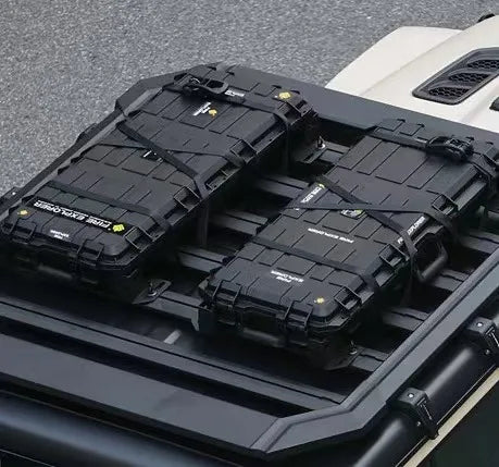 Waterproof Outdoor Vehicle Storage Box Car Roof Platform Suitcase Forwrangler Cross-Country Performance Parts for Travel
