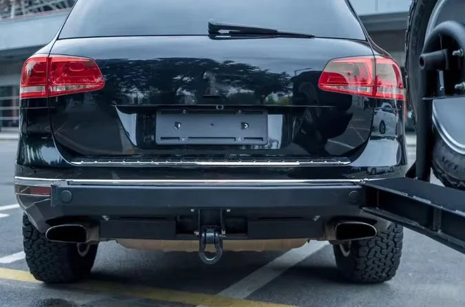 the Touareg T3 Offroad Spare Tire Swing Out Carrier