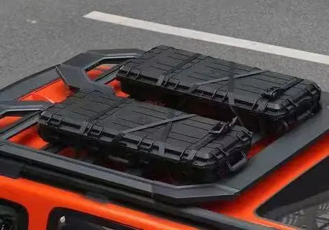 Car Roof Platform Suitcase for Wrangler Performance Parts for Cross-Country Travel Waterproof Outdoor Vehicle Storage Box