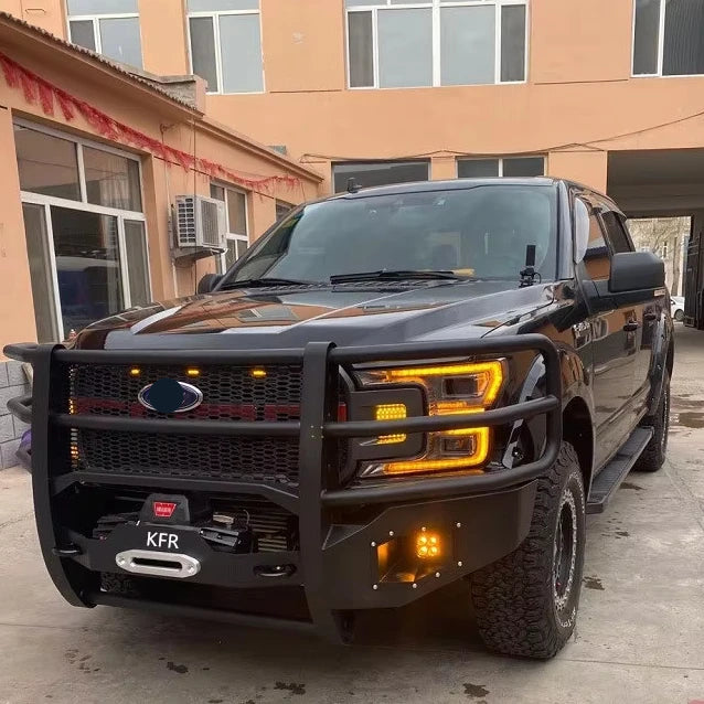 Raptor F150 Performance Parts for 17-20 Years Front Guard Plate Bumper Winch Anti-Collision Beam Modification Easy Installation