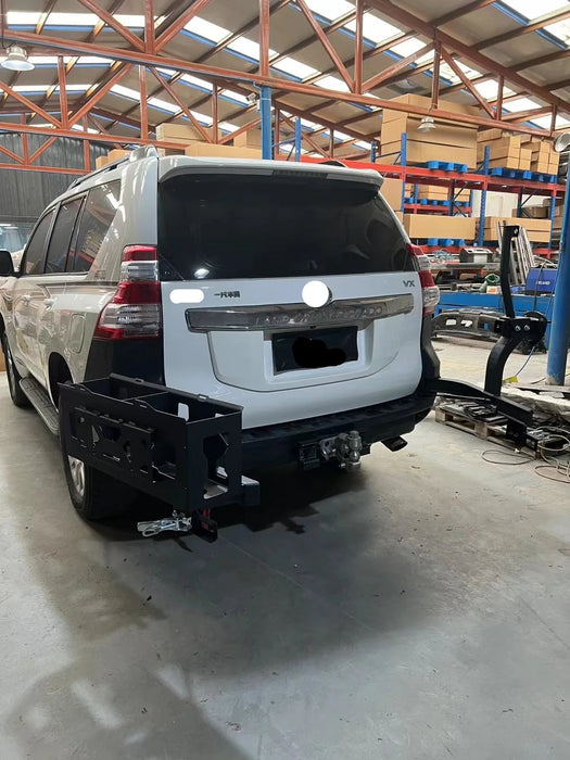 The Rear Bumper with Tire Rack and Oil Drum for Lc150 10+