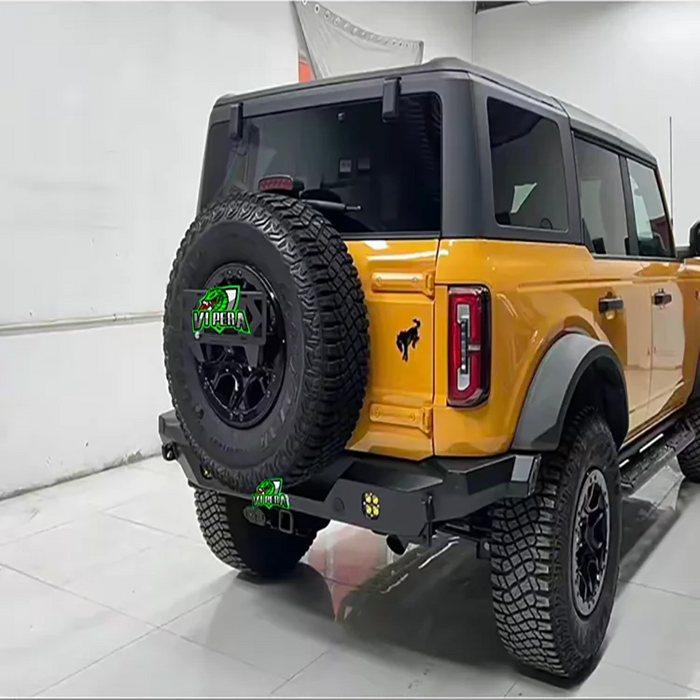 Rear Bumper with Light Mount for Ford Bronco, Off-Road Rear Bumper, Rear Crash Bar, Bronco Rear Bumper