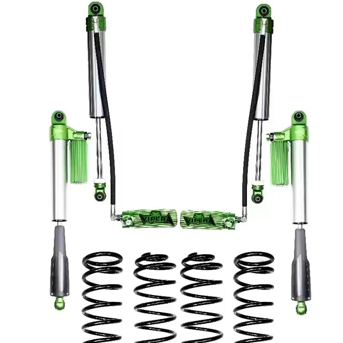 Wrangler Monotube 2-Way Nitrogen Shock Absorber 2-3.5 Inch Lift Kit - Superior Body Control, Road Protection, Customizable Color Auto Parts