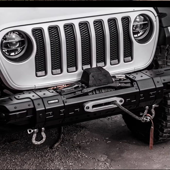 Vipera Industrial WranglerJL Starship Series Auto Parts Front Rear Side Craft Bumper Set in Steel Compatible