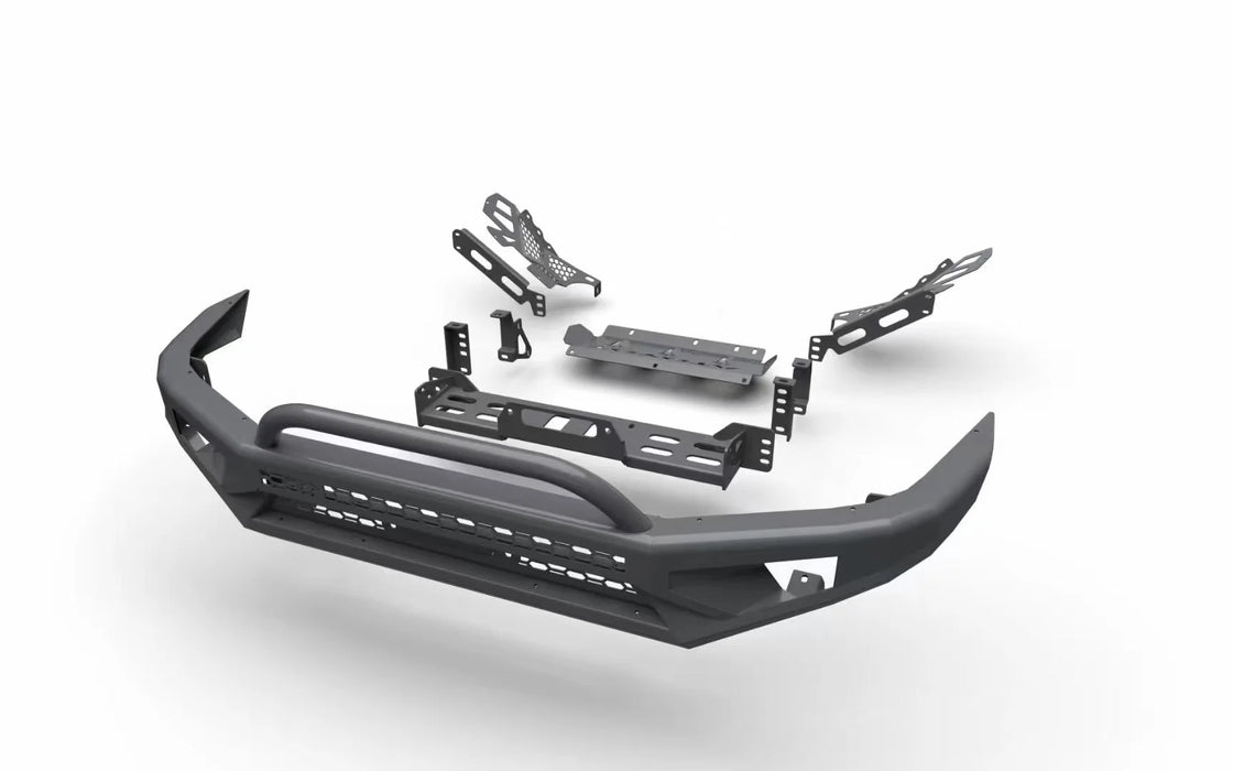 Car Front Bull bar for LC120 Explorer Front Bumper Outer Bumper Shell Magnesium Aluminum Alloy 4mm Inner Bracket 5mm