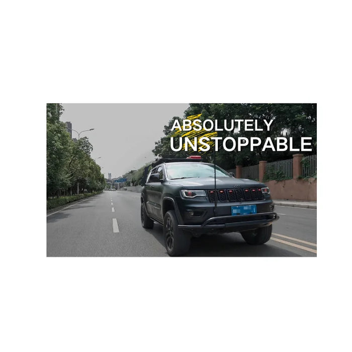 The Front Bumper and Rear Bumper With Tire Rack and Drum Rack for Grand Cherokee