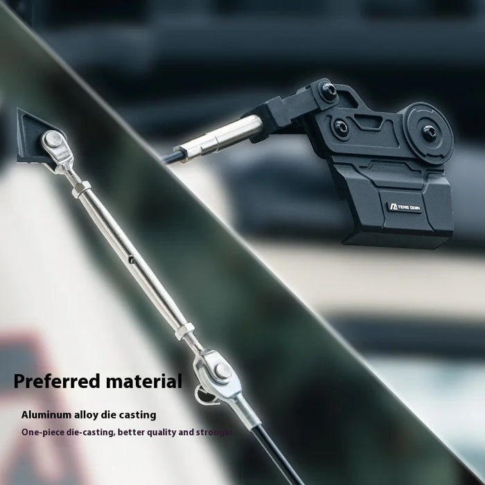 Vipera Wrangler Non-Destructive Modification JL Accessories JT Hood Rainforest Metal Dividing Line New Branch Separator