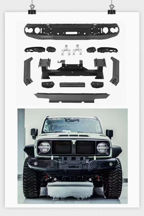 High Quality Off-road Vehicle Bumper Front Bumper for Tank 300 Maple Forest Iron Cavalry Protection Bar Combination