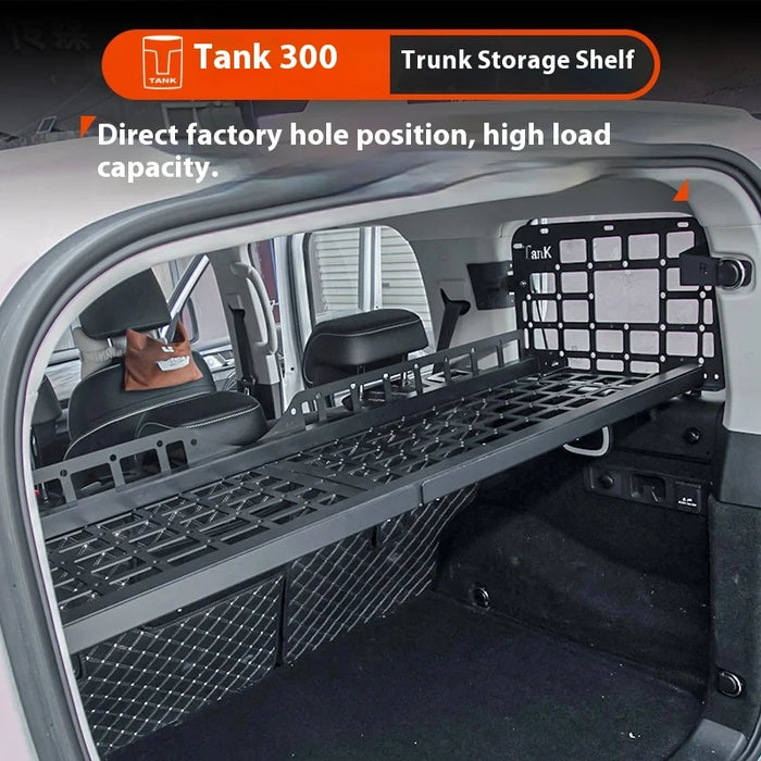 Aluminum Alloy Storage Frame for Tank 300 Modified Trunk Expanding Hanging Net Special Side Window Tail Box Roof Rack for Cars