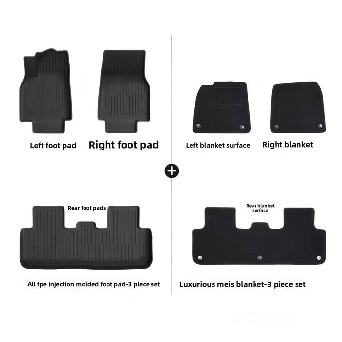 Model Y Full TPE Floor Mats Eco-Friendly Odor-Free  Waterproof  Anti-Slip  Easy to Clean  Perfectly Fits Original Car Mold