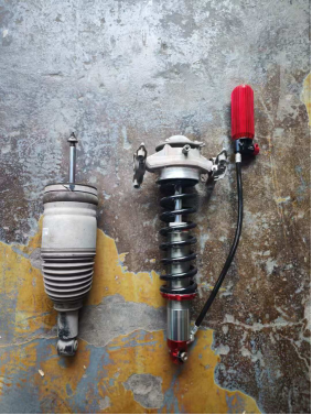 Single Tube Nitrogen Shock Absorber 24-Way Compression 30-Way Rebound Adjustable 2-Inch Lift Fits Porsche 955/957/958