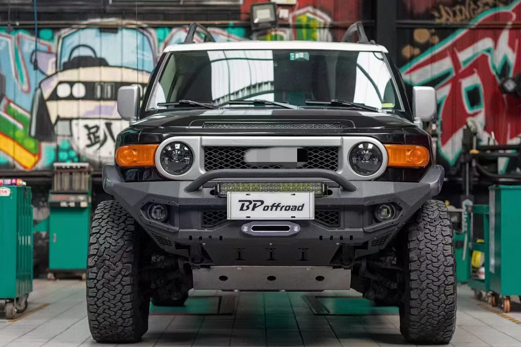 Good Quality Offroad Accessories Front Bumper for FJ Cruiser Aluminum 4mm Inner/carbon Steel 3mm Inner