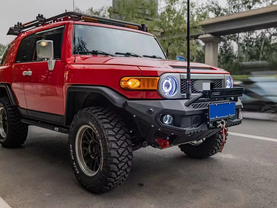 Good Quality Offroad Accessories Front Bumper for FJ Cruiser Aluminum 4mm Inner/carbon Steel 3mm Inner