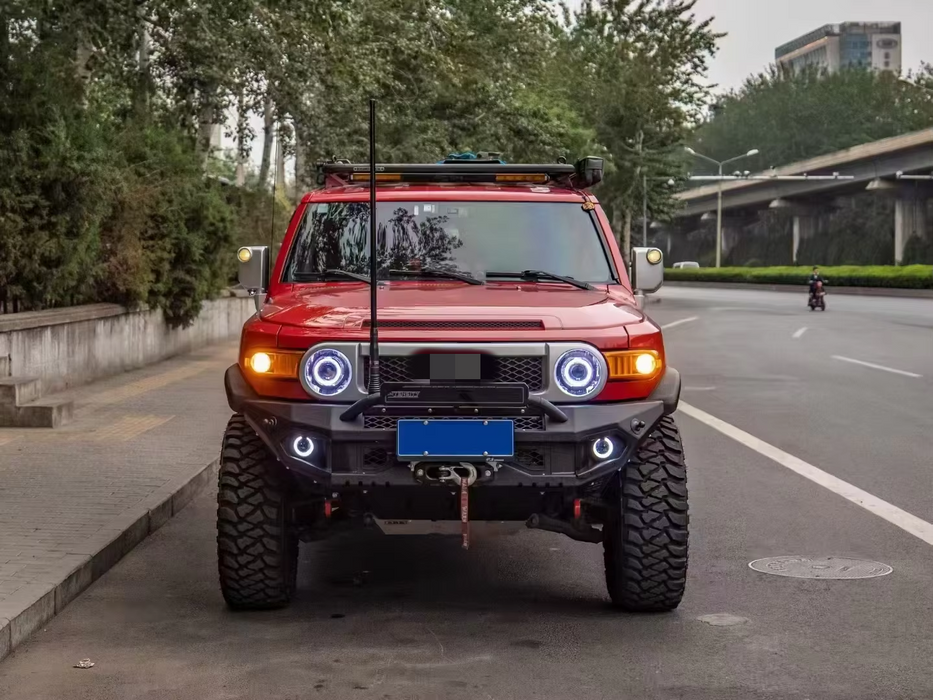 Good Quality Offroad Accessories Front Bumper for FJ Cruiser Aluminum 4mm Inner/carbon Steel 3mm Inner