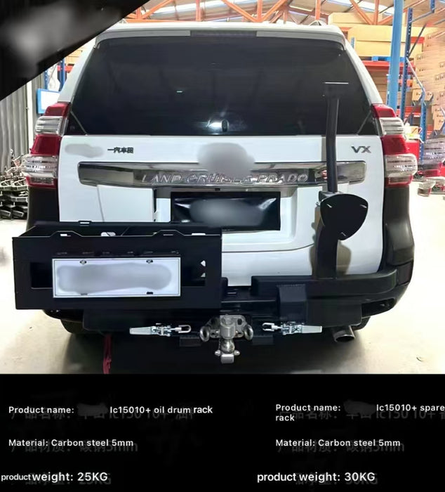 The Rear Bumper with Tire Rack and Oil Drum for Lc150 10+