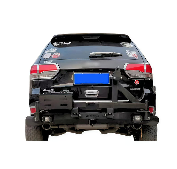 The Front Bumper and Rear Bumper With Tire Rack and Drum Rack for Grand Cherokee